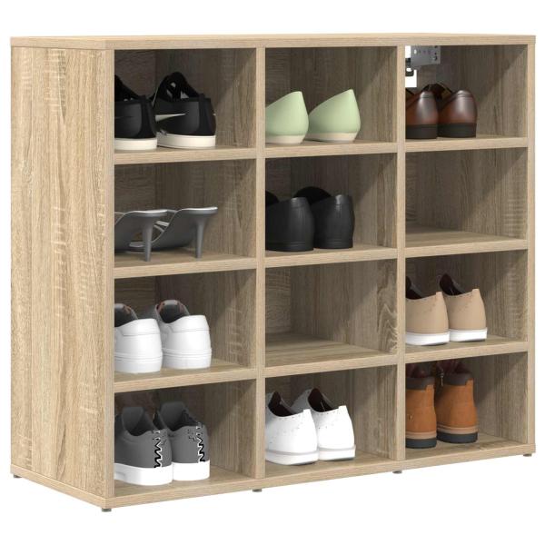 Schuhschrank 77,5 x 30 x 67 cm Holzwerkstoff Sonoma-Eiche