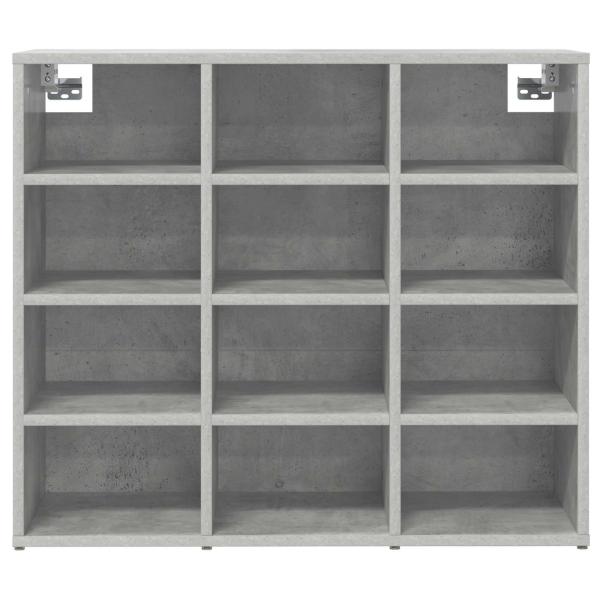 Schuhschrank 77,5 x 30 x 67 cm Holzwerkstoff Betongrau