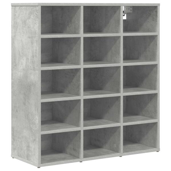 Schuhschrank 77,5 x 30 x 83,5 cm Holzwerkstoff Betongrau