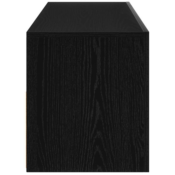 TV-Schränk 90 x 35 x 40 cm Schwarz Eichen-Optik Holzwerkstoff