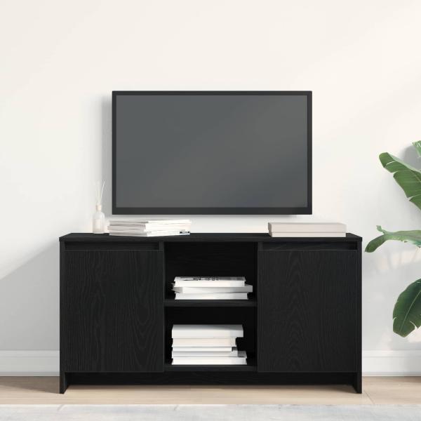 ARDEBO.de - TV-Schränk 102 x 37,5 x 52,5 cm Schwarz Eichen-Optik
