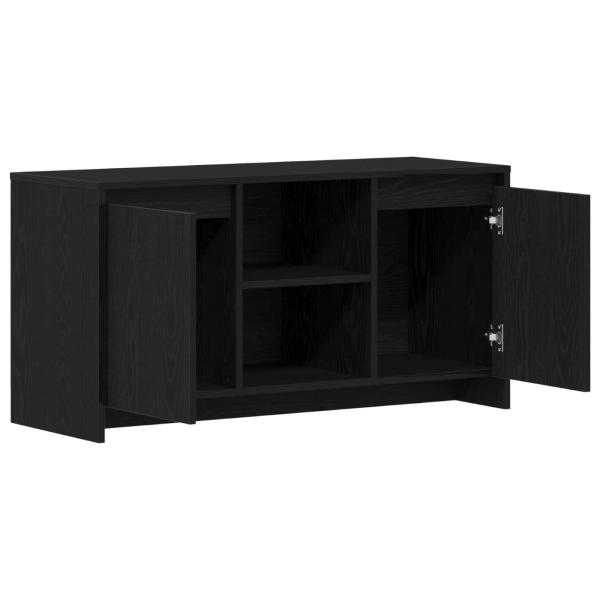 TV-Schränk 102 x 37,5 x 52,5 cm Schwarz Eichen-Optik