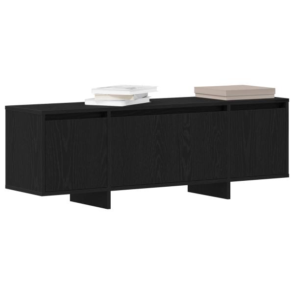 TV-Schränk 120 x 30 x 40,5 cm Schwarz Eichen-Optik