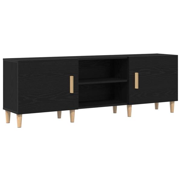 TV-Schränk 150 x 30 x 50 cm Schwarz Eichen-Optik Holzwerkstoff