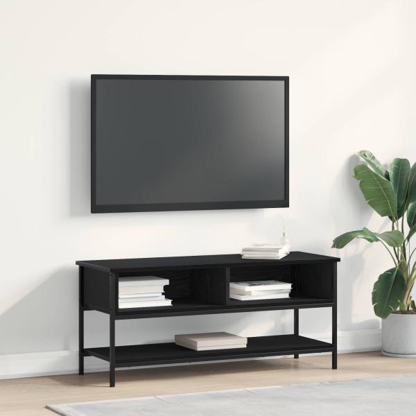ARDEBO.de - TV-Schrankset 100 x 35 x 45 cm Schwarz Eichen-Optik