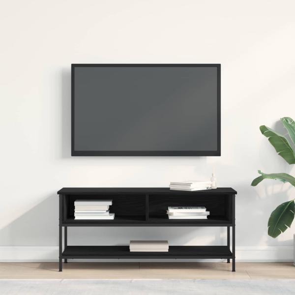 TV-Schrankset 100 x 35 x 45 cm Schwarz Eichen-Optik