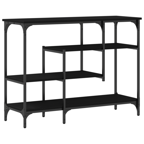 Konsolentisch Schwarz Eichen-Optik 100 x 35 x 75 cm