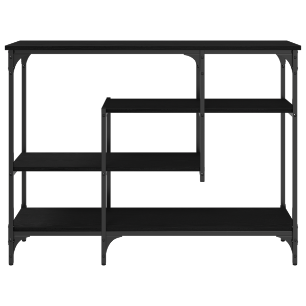 Konsolentisch Schwarz Eichen-Optik 100 x 35 x 75 cm