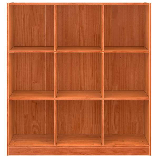 Bücherregal Wachsbraun 104 x 33 x 110 cm Massives Kiefernholz