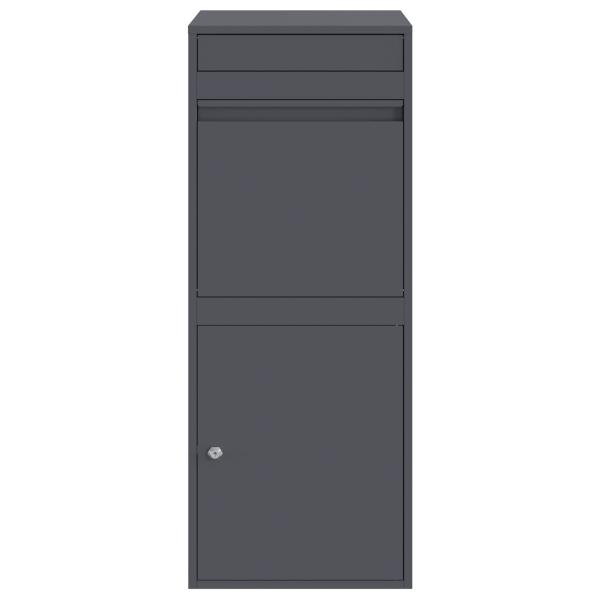 Paketdrop-Box mit Speicher Anthrazit 41 x 38 x 103 cm Stahl