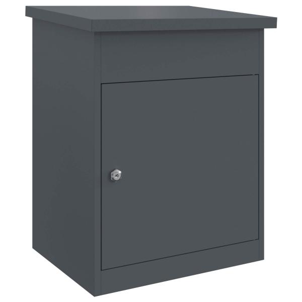 Paketdrop-Box mit Speicher Anthrazit 47,5 x 38 x 59 cm Stahl