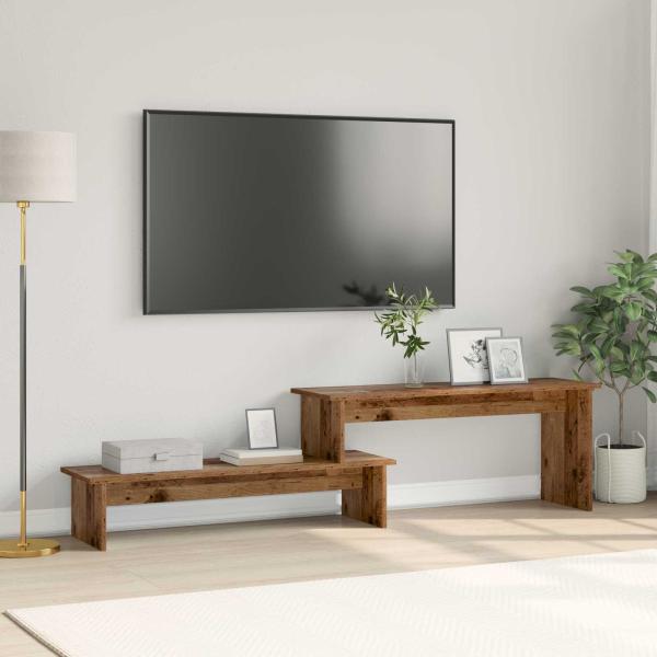 ARDEBO.de - TV-Schrankset 180,5 x 30 x 43 cm Altholz Holzwerkstoff