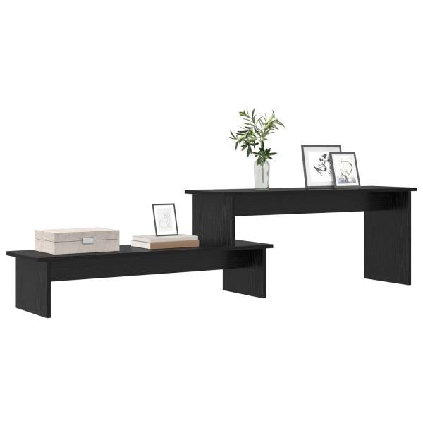 TV-Schrankset 180,5 x 30 x 43 cm Schwarz Eichen-Optik