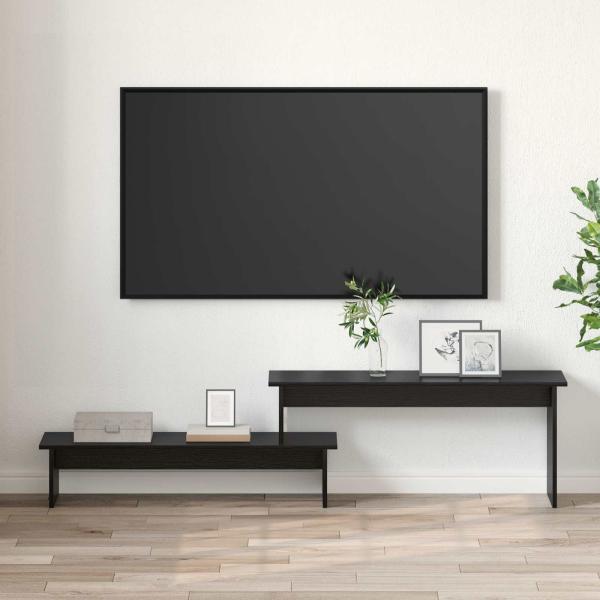 TV-Schrankset 180,5 x 30 x 43 cm Schwarz Eichen-Optik