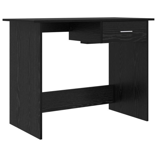 Schreibtisch Schwarz Eichen-Optik 100 x 50 x 76 cm