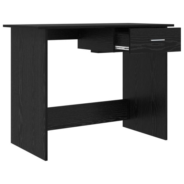 Schreibtisch Schwarz Eichen-Optik 100 x 50 x 76 cm