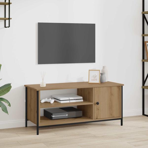 ARDEBO.de - TV-Schränk 100 x 40 x 45 cm Artisan-Eiche Holzwerkstoff