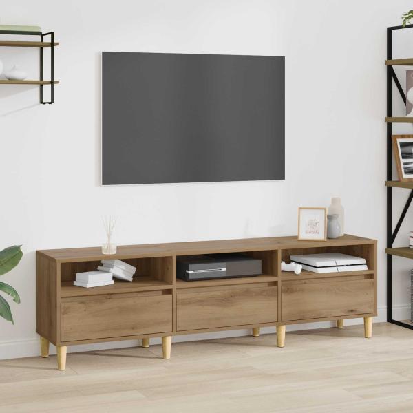 ARDEBO.de - TV-Schränk 150 x 30 x 45 cm Artisan-Eiche Holzwerkstoff