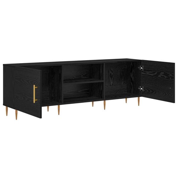 TV-Schränk 150 x 30 x 50 cm Schwarz Eichen-Optik Holzwerkstoff