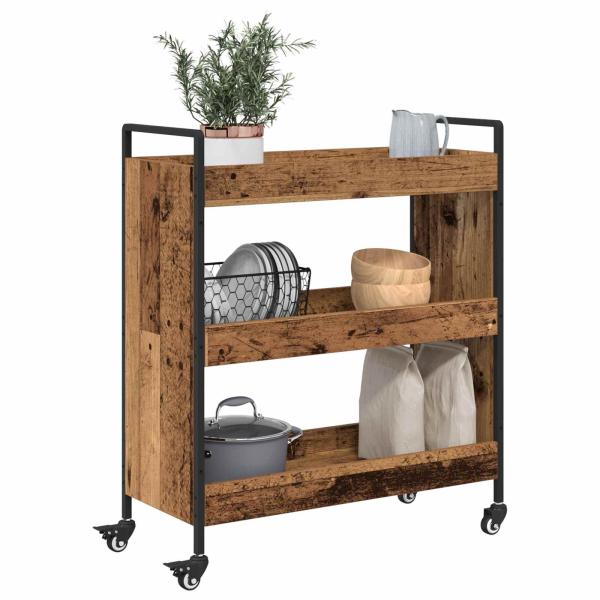 K?chentrolley Altholz 70 x 30 x 82 cm Holzwerkstoff