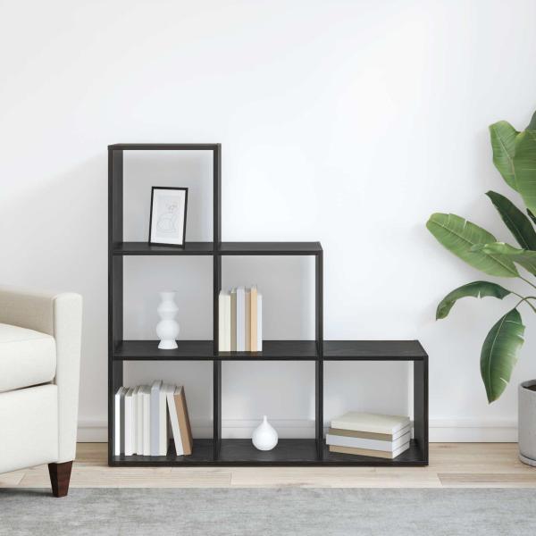 Raumteiler Bücherregal 6 Ebenen 99 x 29 x 99 cm Holzwerkstoff