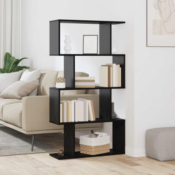 ARDEBO.de - Bücherregal 4 Ebenen 70 x 24 x 129 cm Holzwerkstoff