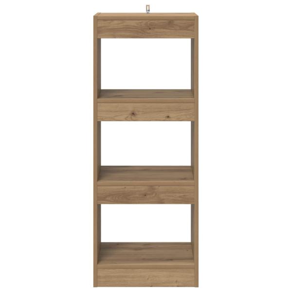 Bücherregal 3 Ebenen 37 x 30 x 103 cm Holzwerkstoff Braun