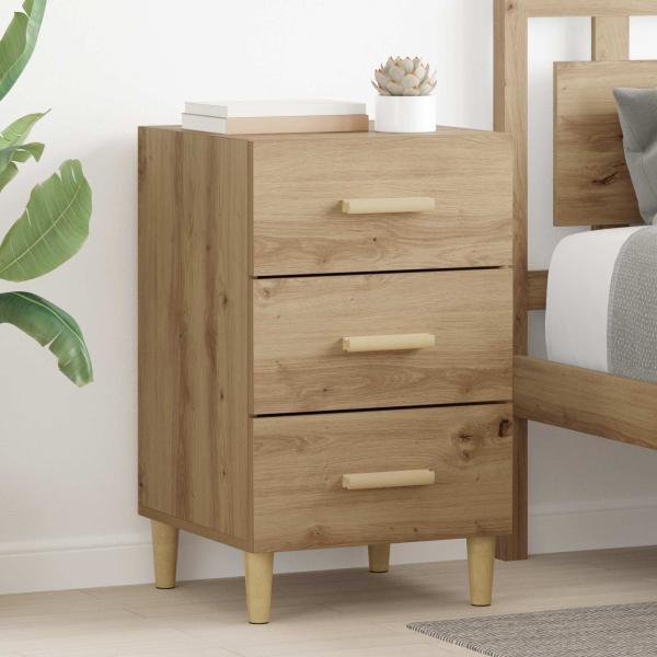 ARDEBO.de - Nachttisch Artisan-Eiche 40 x 40 x 66 cm Holzwerkstoff