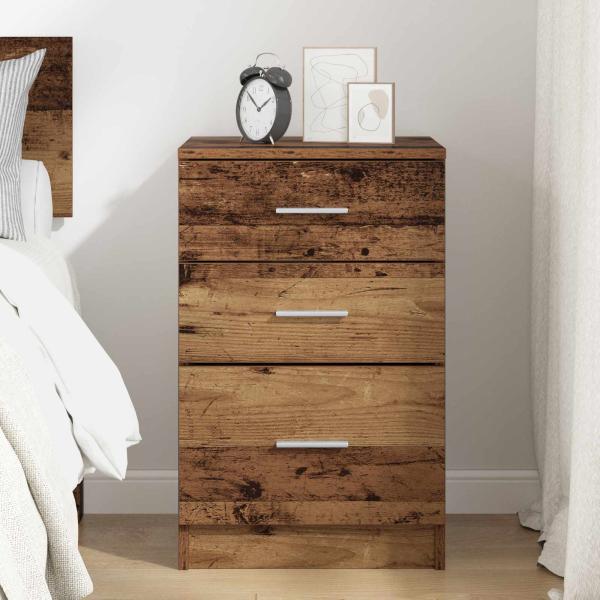 Nachttisch Altholz 40 x 40 x 63 cm Holzwerkstoff