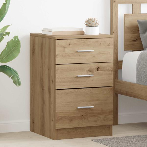 ARDEBO.de - Nachttisch Artisan-Eiche 40 x 40 x 63 cm Holzwerkstoff