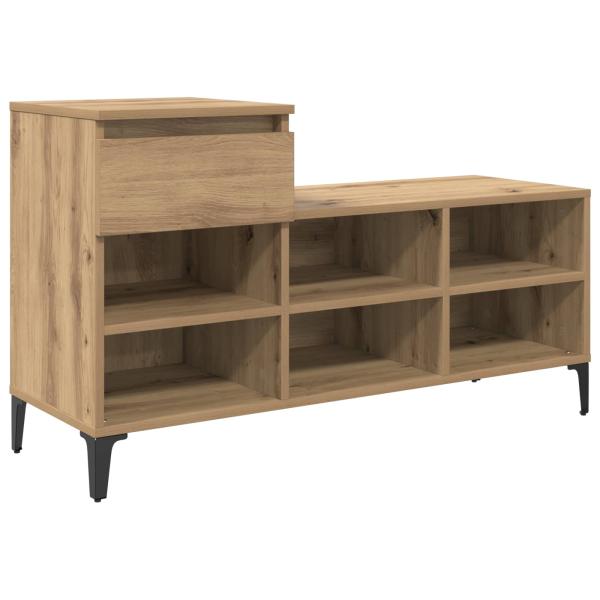 Schuhschrank 102 x 36 x 60 cm Holzwerkstoff Artisan-Eiche