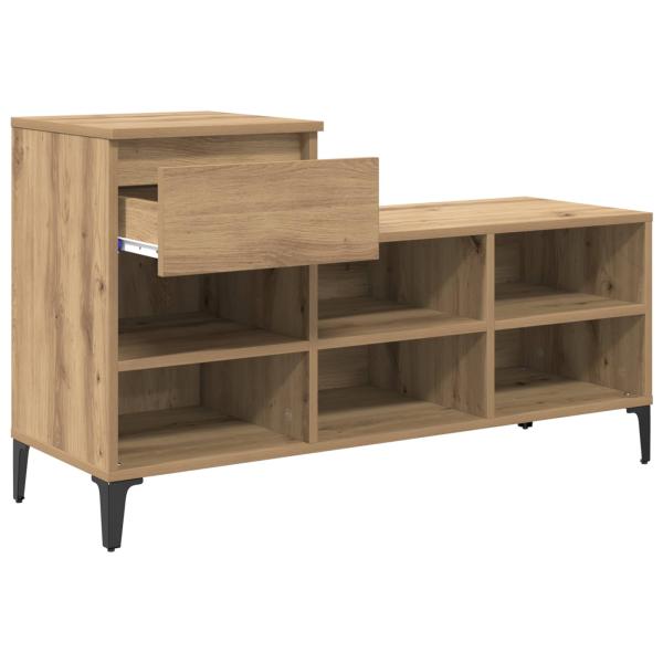 Schuhschrank 102 x 36 x 60 cm Holzwerkstoff Artisan-Eiche