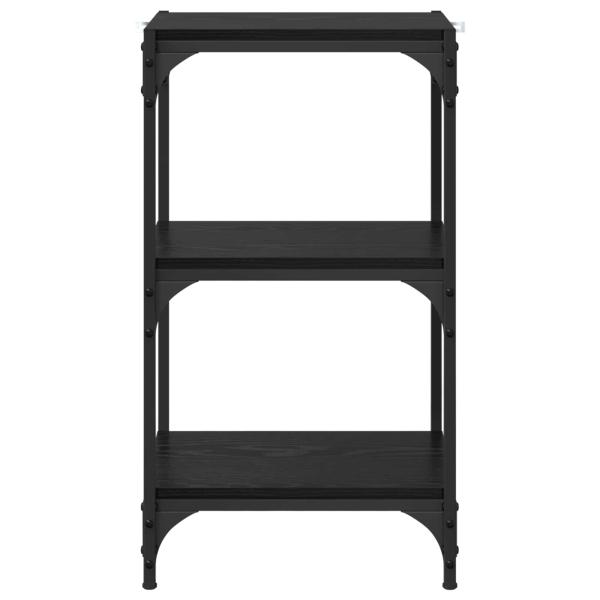 Bücherregal Schwarz Eichen-Optik 40 x 33 x 70,5 cm