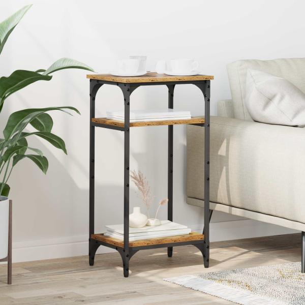 ARDEBO.de - Beistelltisch Altholz 40 x 30 x 75 cm Holzwerkstoff