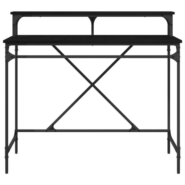 Schreibtisch Schwarz Eichen-Optik 100 x 50 x 90 cm