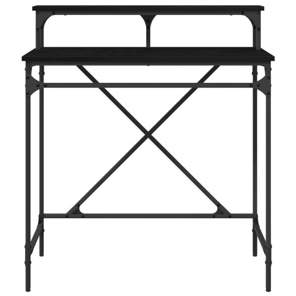 Schreibtisch Schwarz Eichen-Optik 80 x 50 x 90 cm Holzwerkstoff