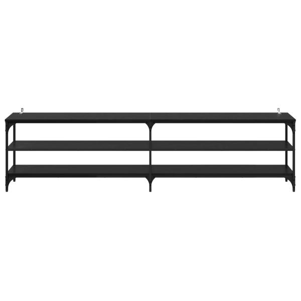 TV-Schränk 200 x 30 x 50 cm Schwarz Eichen-Optik