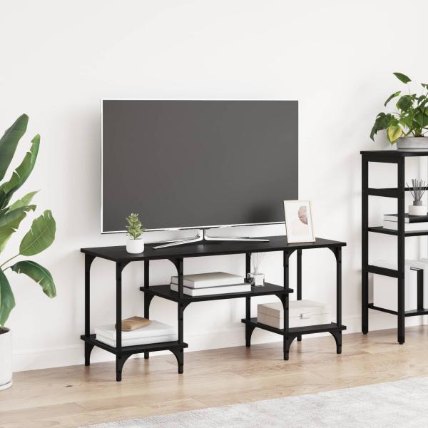ARDEBO.de - TV-Schränk Schwarz Eichen-Optik 102 x 35 x 45,5 cm