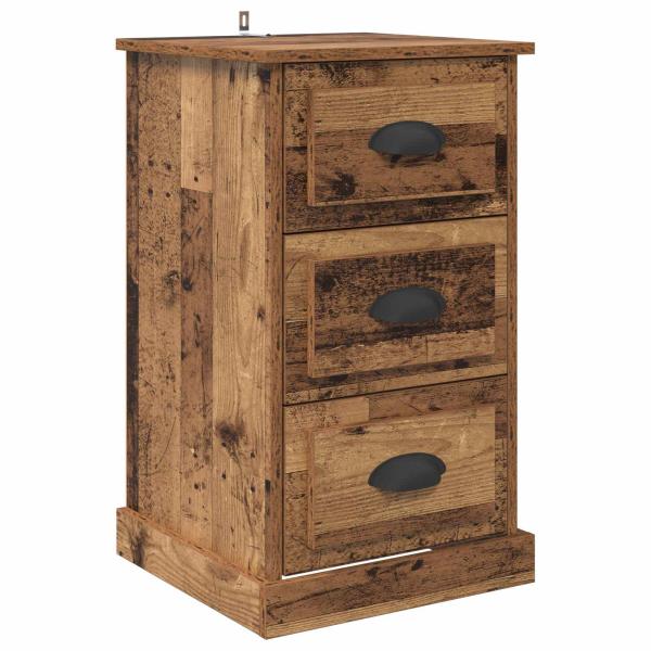 Nachttisch Altholz 39 x 39 x 67,5 cm Holzwerkstoff