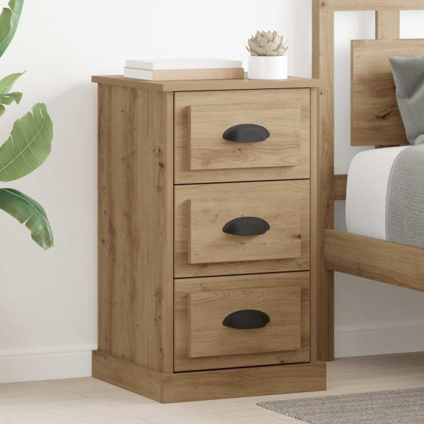 ARDEBO.de - Nachttisch Artisan-Eiche 39 x 39 x 67,5 cm Holzwerkstoff