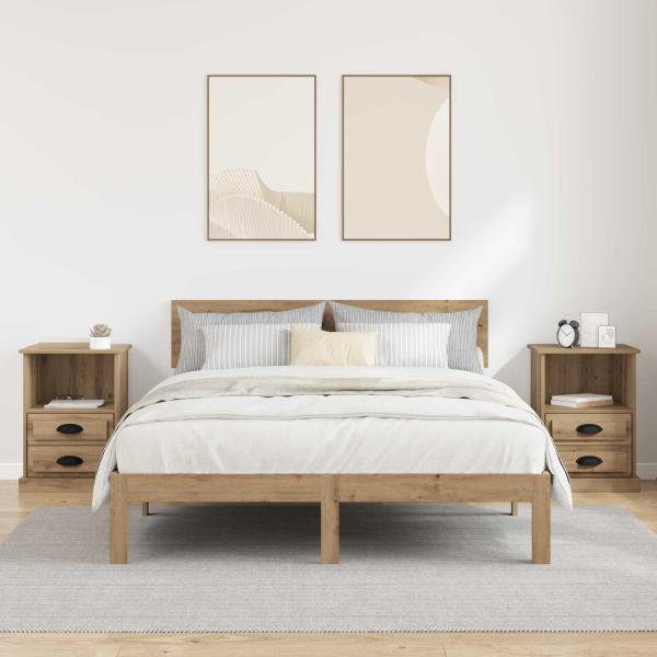 Nachttisch 2 stk. Artisan-Eiche 36 x 43 x 60 cm Holzwerkstoff