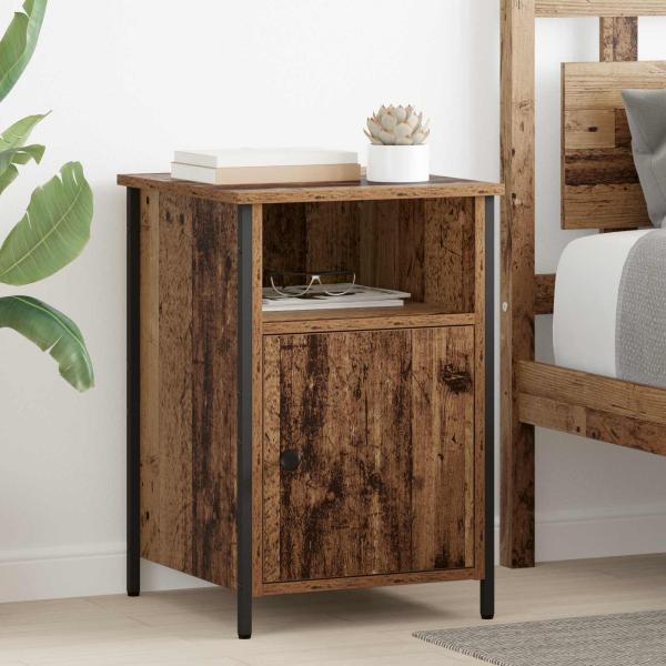 ARDEBO.de - Nachttisch Altholz 40 x 42 x 60 cm Holzwerkstoff