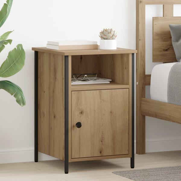 ARDEBO.de - Nachttisch 2 Stk. Artisan-Eiche 40 x 42 x 60 cm Holzwerkstoff