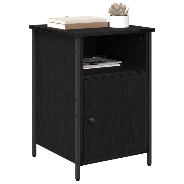 Nachttisch 2 Stk. Schwarz Eichen-Optik 40 x 42 x 60 cm
