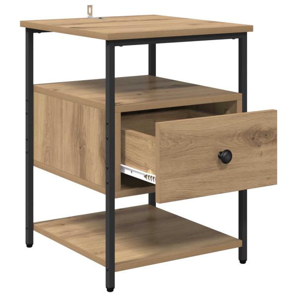 Nachttisch 2 Stk. Artisan-Eiche 40 x 42 x 56 cm Holzwerkstoff