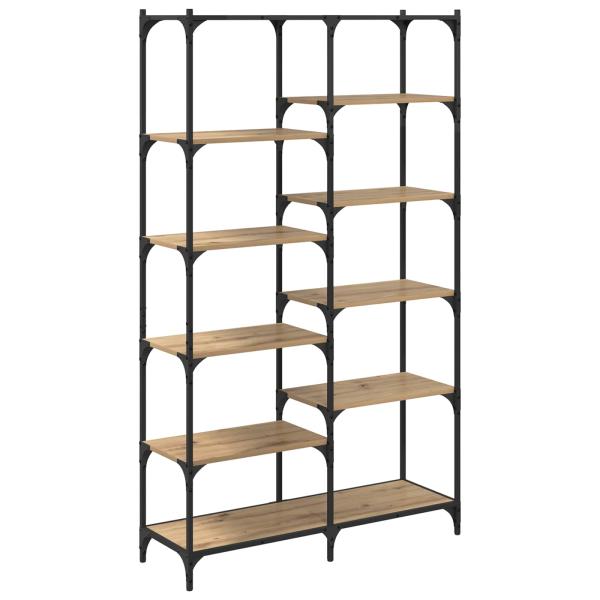 Regal 9 Ebenen 100 x 32 x 170 cm Holzwerkstoff Artisan-Eiche