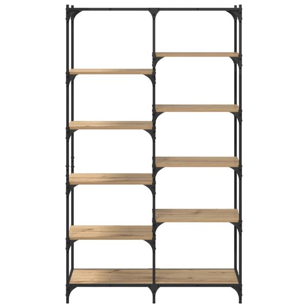 Regal 9 Ebenen 100 x 32 x 170 cm Holzwerkstoff Artisan-Eiche
