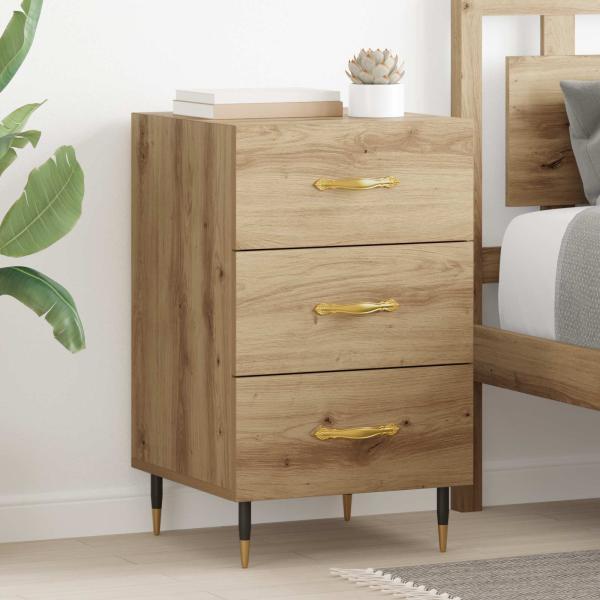 ARDEBO.de - Nachttisch Artisan-Eiche 40 x 40 x 66 cm Holzwerkstoff