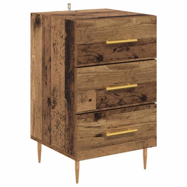 Nachttisch Altholz 40 x 40 x 66 cm Holzwerkstoff