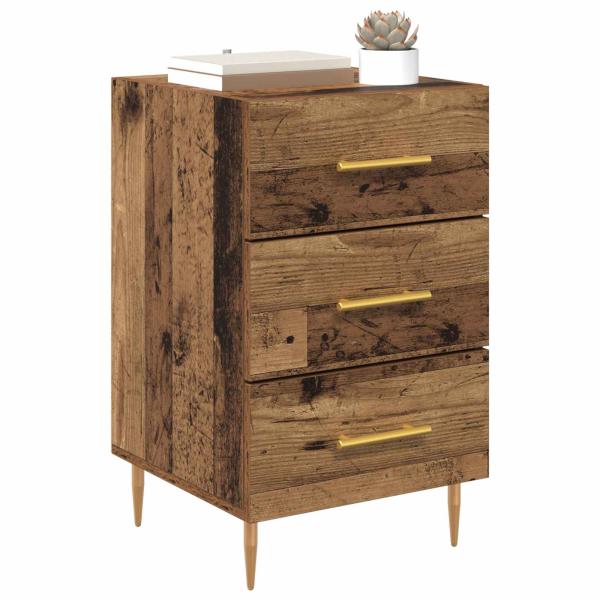 Nachttisch Altholz 40 x 40 x 66 cm Holzwerkstoff